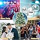 Adiwo Disco Spiegel Ball, 24 Stück Silber Hängekugel 4CM Mirrorball Spiegelkugel Discokugeln Discokugel Silber Discokugel Silberne Spiegelkugeln Glänzende Disco Ball für Party Dekoration Lichteffekt