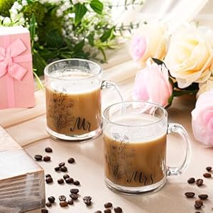 2pcsmrandmrscouplemugset12ozglasscoffeemugcouplesgiftsetsfornewlywedscouplesmrandmrscouplemuggiftssetforanniversaryweddingengagement Urban Country Home Decor 2 pcs mr and mrs couple mug set 12 oz glass coffee mug couples gift sets for newlyweds couples mr and mrs couple mug gifts set for anniversary wedding engagement urban country home decor