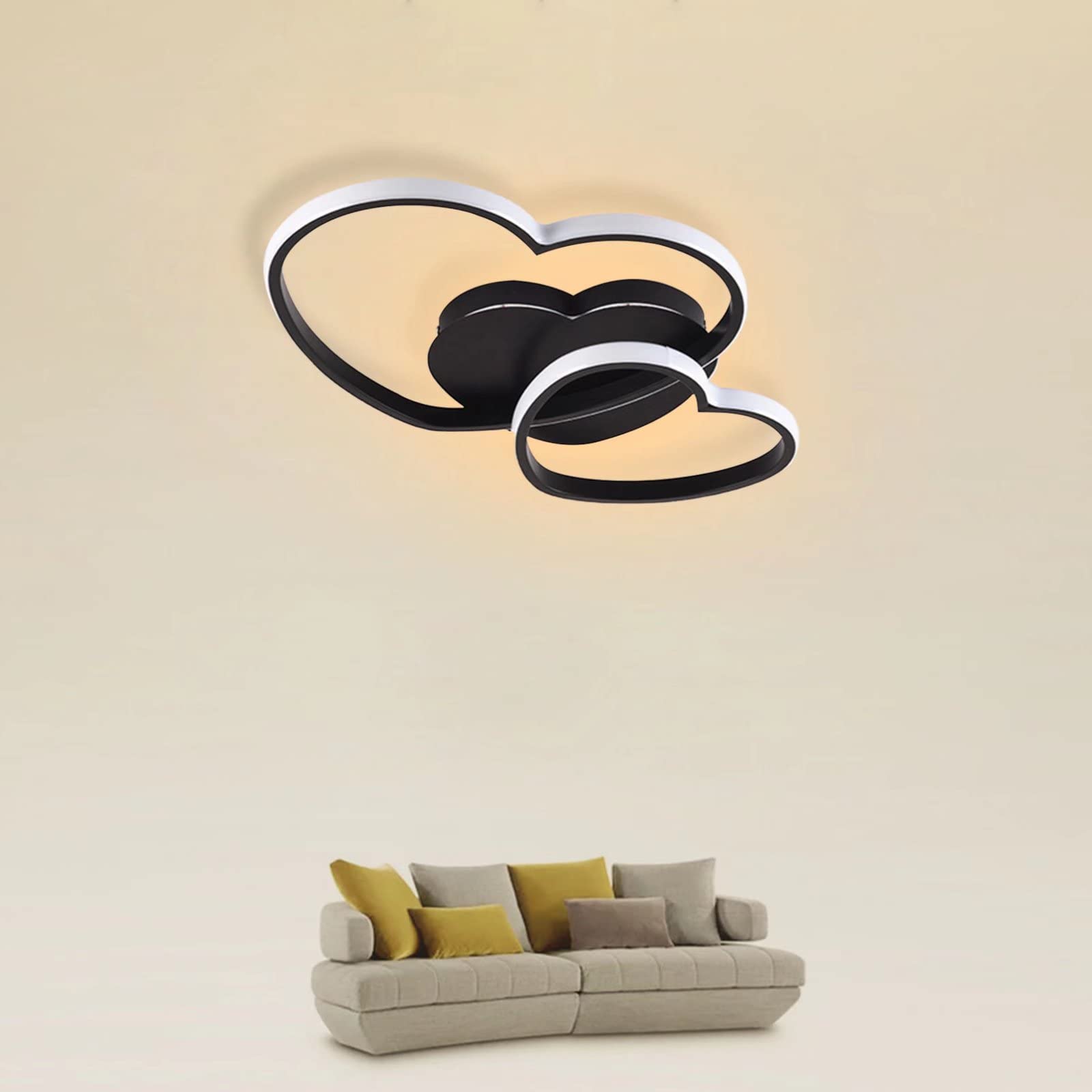 Plafonnier LED dimmable à télécommande pour lumière chaude sur mesure - 8
