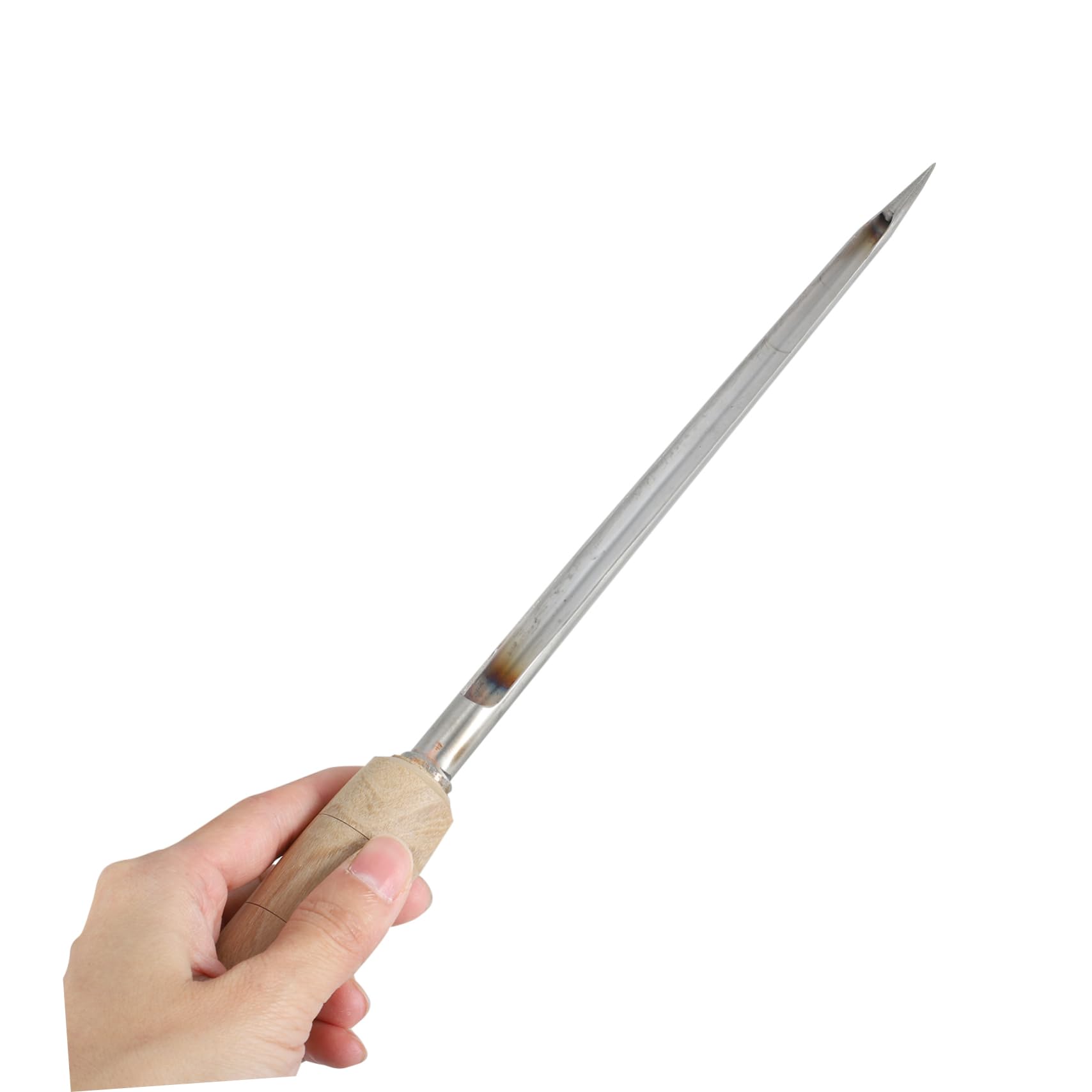 HOMOCONO Grain Sampler Corn Wood 304 Stainless Steel Grain Powder Sampler Metal Grains Powder Sampler