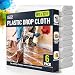 Tapix 9' X 12' 6 Rolls 108 Square Foot Plastic Drop Cloth 0.7 Mil Thickness Perfect for Item Storage Great Furniture Cover (6 Pack)