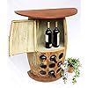 DanDiBo Casier à Vin En Bois Debout Rustique Tonneau à Vin