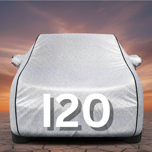 Image of Premium Silver Series 100% Waterproof Car Body Cover for i20 Cover (All Models) with Mirror Pockets | Triple Stitched, Elastic, Custom Fit, Heat Resistant, Anti-Dust, All-Weather Cover