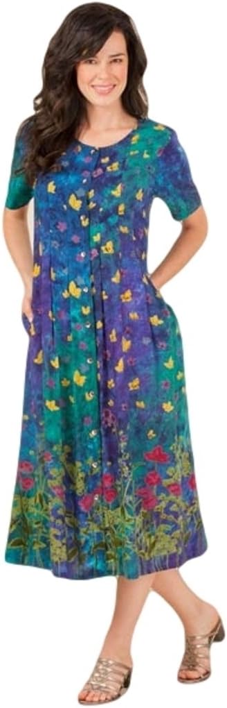 La Cera Women's Long Tie-Back Casual Dress