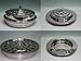 Silvertone--Stainless Steel Communion Tray Set and Bread Tray Set