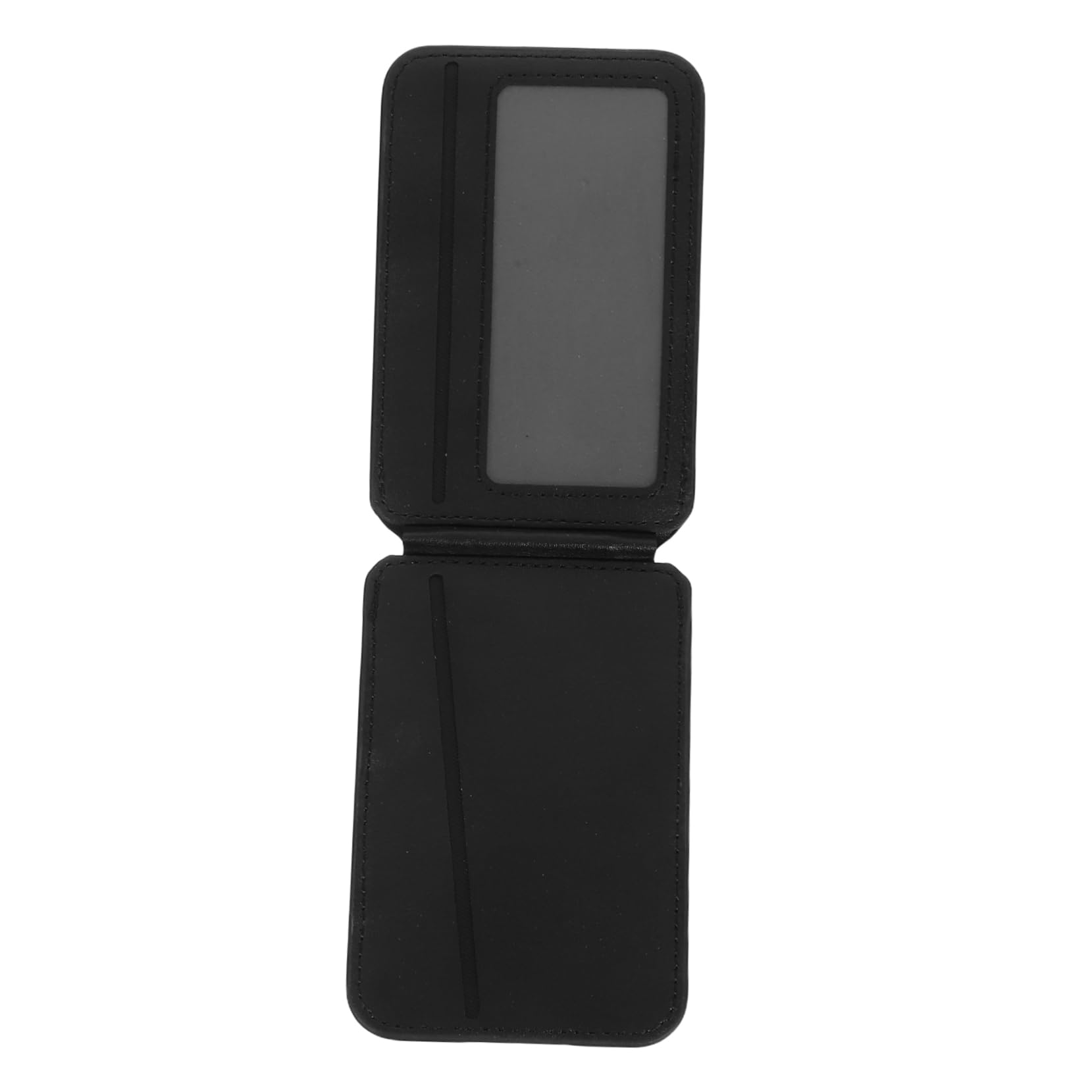COLLBATH Magnetischer Handy Kartenhalter mit Faltbarem PU Badge Hülle für Kreditkarten Id Karten Zugangskarten Praktischer Kartenhalter für Smartphones