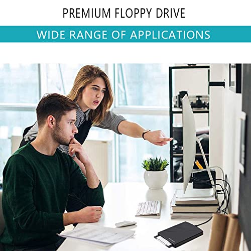 Aelrsoch 3.5" External Floppy Disk Reader Drive Portable Floppy Disk Reader 1.44Mb Fdd For Pc Windows 98/Me/2000/Xp/Vista/Windows 7/8/10 Plug And Play #TOP1
