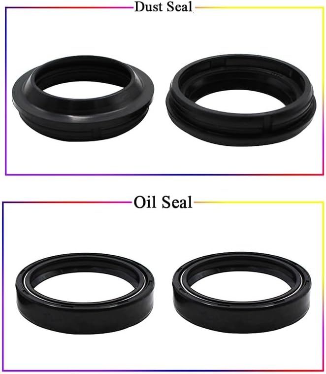 Miniatura 5 de 43 * 54 * 1143 54 11 Motorcycle Front Fork Damper Oil Seal Dust Seal for Suzuki DRZ250 DR250SE DR350S DR350SE DL1000 V-Strom (Color  Dust Seal Oil