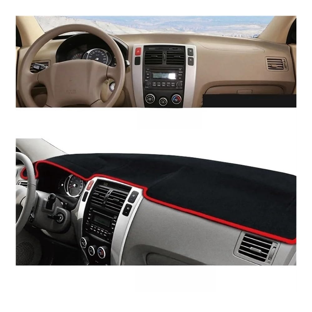 Tapis De Tableau De Bord Pour Hyundai Tucson 2005-2009 - Protection Anti-UV Et Anti-reflets - Installation Facile