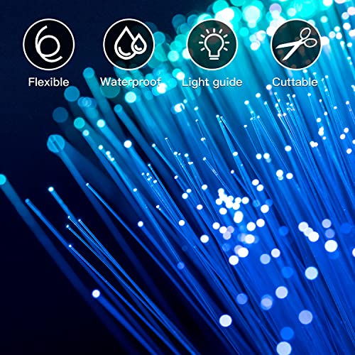 AMKI Plastic 0.04in/1mm Diameter 328ft(100Meter) PMMA Fiber Optic Roll End Glow Cable for All Kind Led Star Ceiling Light Kit - Thumbnail 4