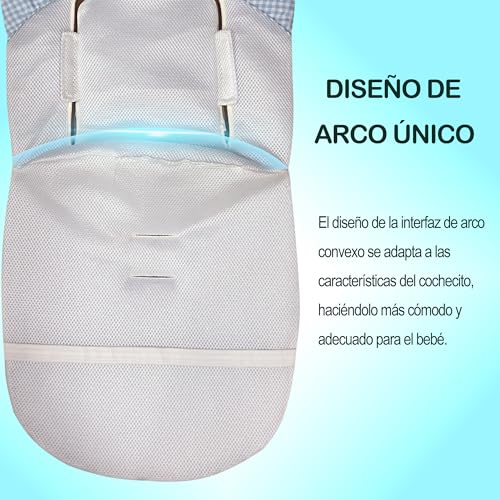 Miniatura 5 de Colchoneta Silla Paseo Universal Para Carritos, Comodidad Para Todas Las Estaciones, Transpilable, Malla 3d Supersuave,Compatible Con La Mayoría De Sillas, Fácil De Lavar Walff Verde