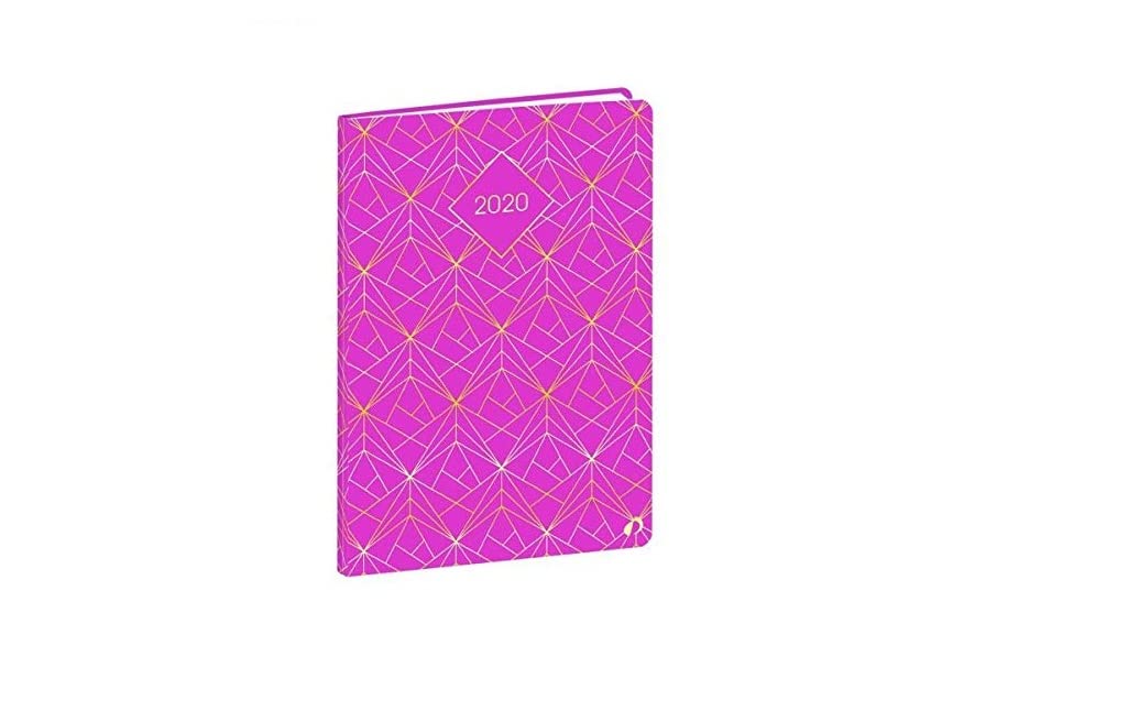 Quo Vadis 569019Q Weekly Large 2020 Diary Multilingual Pink, A5/15 x 21 cm