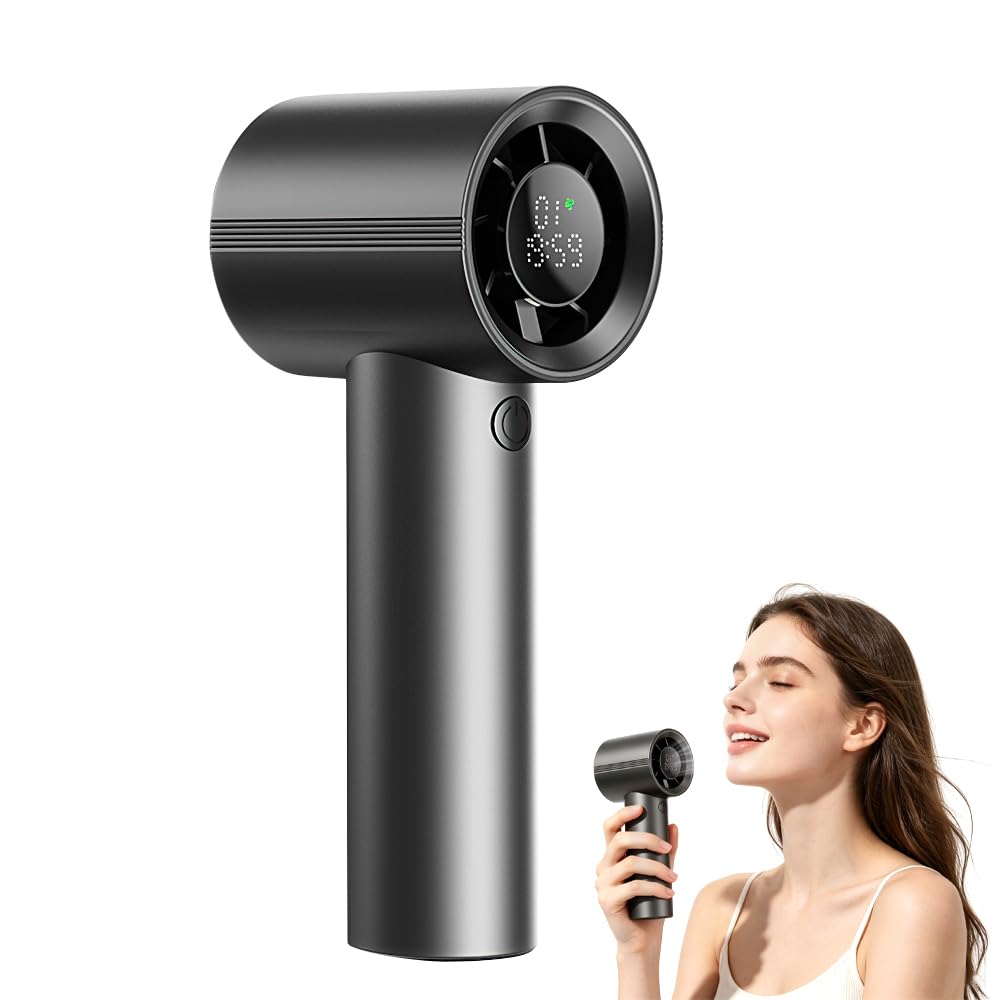 Ventilateur de poche rechargeable idéal pour le maquillage et le bureau