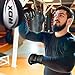 RDX MMA Gloves Noir, Maya Hide Leather, Ventilated Open D-Cut Palm, Padded Grappling Sparring Mitts, Cage Fighting Kickboxing Mixed Martial Arts Muay Thai Training, Punching Bag Pads Workout, Black