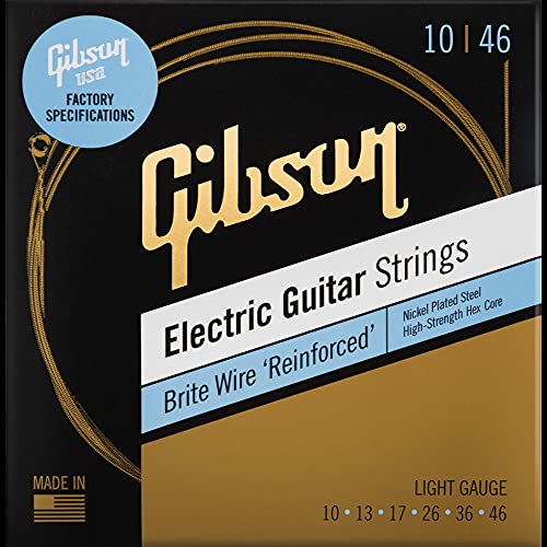 Gibson/SEG-BWR10 Brite Wire 'Reinforced' Electric Guitar Strings 10-46 Light Gauge �M�u�\��