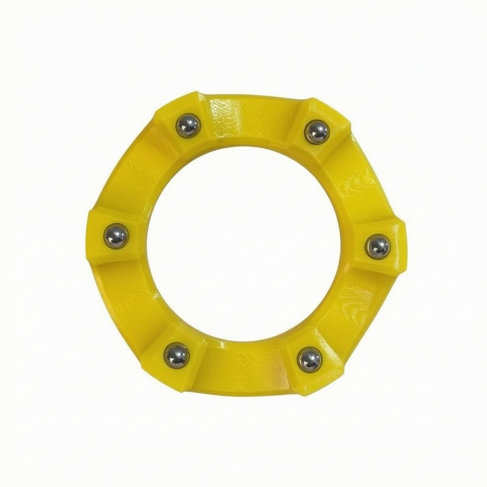 Metal Bearings Bowling Ball Polishing Stand Yellow | Rotation Construction Size Metal Yellow-picture-25