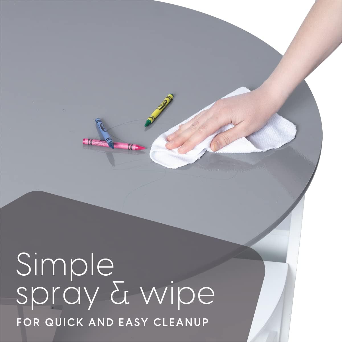 Milliard Toddler Table and Chair Set – Round Kids Activity Table With 4 Storage Stools, Nesting Design for Toddlers, Kids Play Table with Storage - Space-Saving Playroom Kids Furniture - (White)