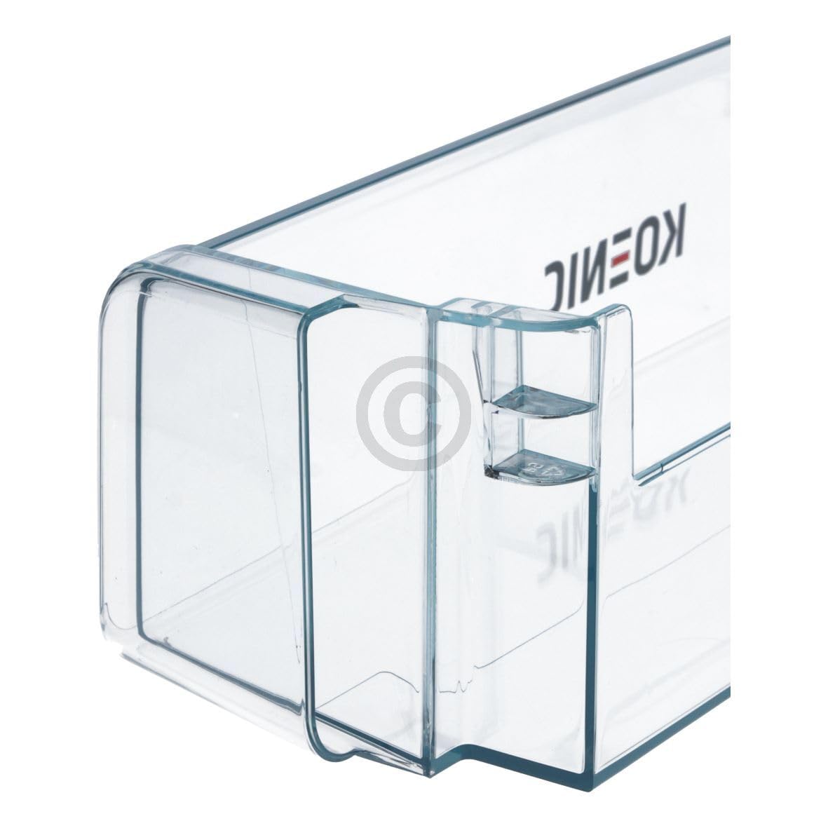 Flaschenfach für Kühlschrank kompatibel mit KOENIC 00743512 transparenter Flaschenabsteller für Kühlschranktüre Abstellfach in KühlGefrierKombination