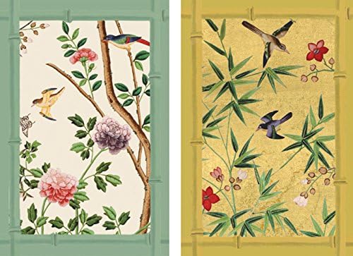 Caspari Chinese Wallpaper Playing Cards in Blue - 2 Decks Included