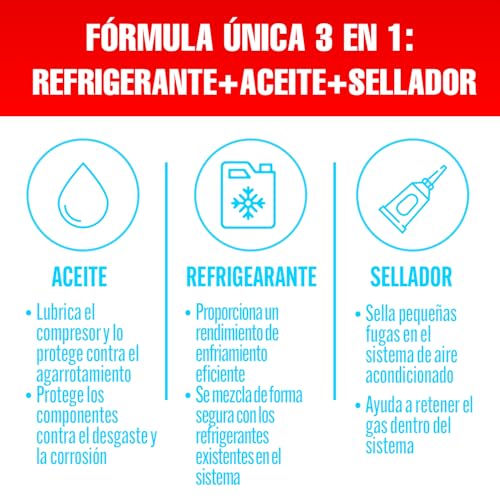 Gas refrigerante R134a de sustitución con aceite para aire acondicionado de coche 6