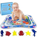 Tapete de juegos de agua para bebé para desarrollar el tiempo de la barriga: nuestra esterilla inflable de juego de agua es el juguete perfecto para que tu bebé no solo se relaje sino también fortalezca sus músculos. Nuestra esterilla de juegos de agua funciona como un gimnasio para bebés ayudando a tu bebé a fortalecer los músculos del cuello, la espalda y los brazos.