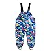Produktbild Regenhose Kinder Regenlatzhose Wasserdichte Winddicht Cartoon Drucken Verstellbaren Träger Atmungsaktiv Buddelhose Matschhose für Mädchen Jungen Regenträgerhose Rain Pants