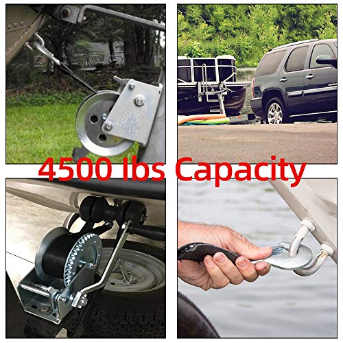 Boat Trailer Winch Strap 2" X 20' With Hook Replacement, 10000 Lbs Breaking Strength, Loop End For Boats, Trailer, Wave Runner, Towing, Heavy Duty Equipment #TOP6