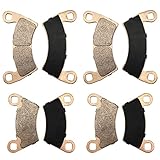 Front & Rear Brake Pads Sintered for Polaris RZR-4-800 RZR-900 2010-2014 Ranger 500 570-Crew 570-Full-Size 700 800 900 1000 EV Crew Diesel HST Brutus ACE 325/570/900 LSV