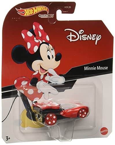 Hot Wheels Character Cars Minnie Mouse Disney Vehículo de Juguete para niños a Partir de 3 años