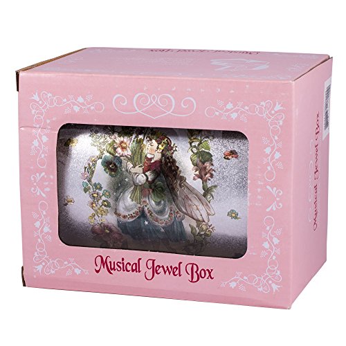 Broadway Gifts Silver And White Fairy Ballerina Swan Lake Music Jewelry Box #TOP5