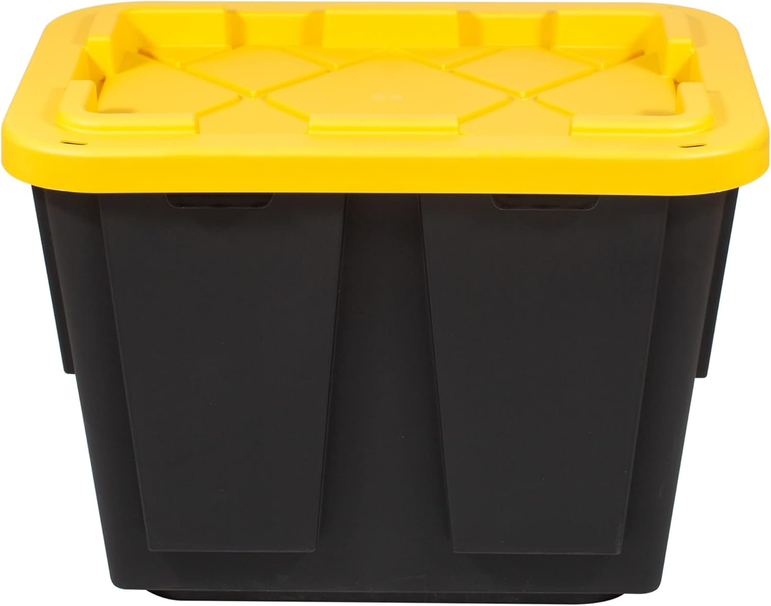 Office Depot® Brand by Greenmade® Professional Storage Totes, 12-Gallon,  Black/Yellow, Pack Of Totes