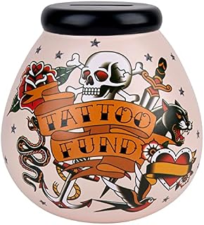 ots Of Dreams Pot of Dreams | Tattoo | Ceramic Home Decor | Adults Kids | One Size Money Bank, Multi
