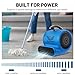 BSMTEK Air Mover Blower Fan, Industrial 1/3HP 1200CFM Monster Floor Blower Carpet Dryers - 3 Speeds Switch, 4 Adjustable Angles, 10FT Long Cord, Stackable - 2026 Upgraded