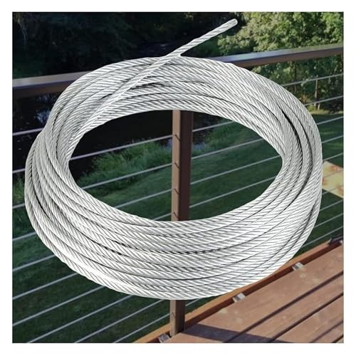 �X�e�����X�|�����C���[���[�v�C �q��@�p���C���[���[�v 0.3cm�a �X�e�����X�X�`�[���P�[�u�� �V���o�[ �����T�C�Y(50M/164Ft)