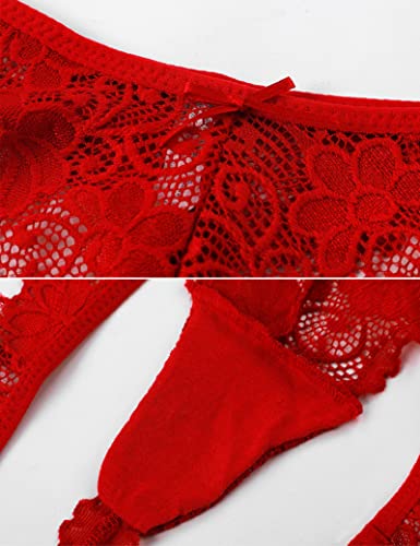 Kiench Teens Girls' Lace Thongs Underwear Low Rise 7-Pack4