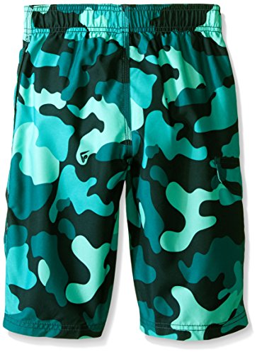 Kanu Surf Boys' Specter Quick Dry Upf 50+ Beach Swim Trunk, Camo Green, 10/12 #TOP1