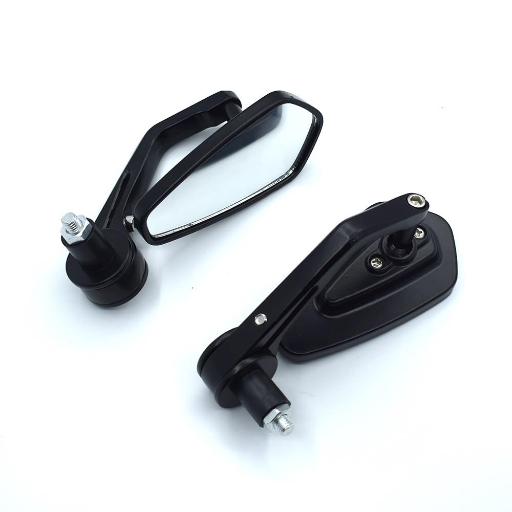 Rétroviseurs moto guidon 22mm Kawasaki ZX636R ZX9R ZX10R noir