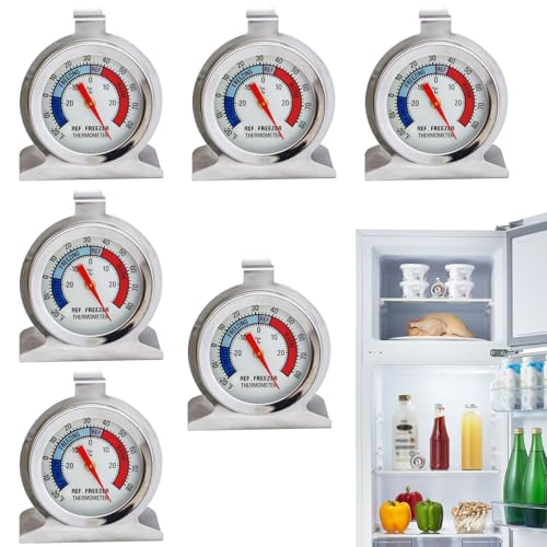 Termómetro de refrigerador DIFLE con dial analógico de acero inoxidable 5
