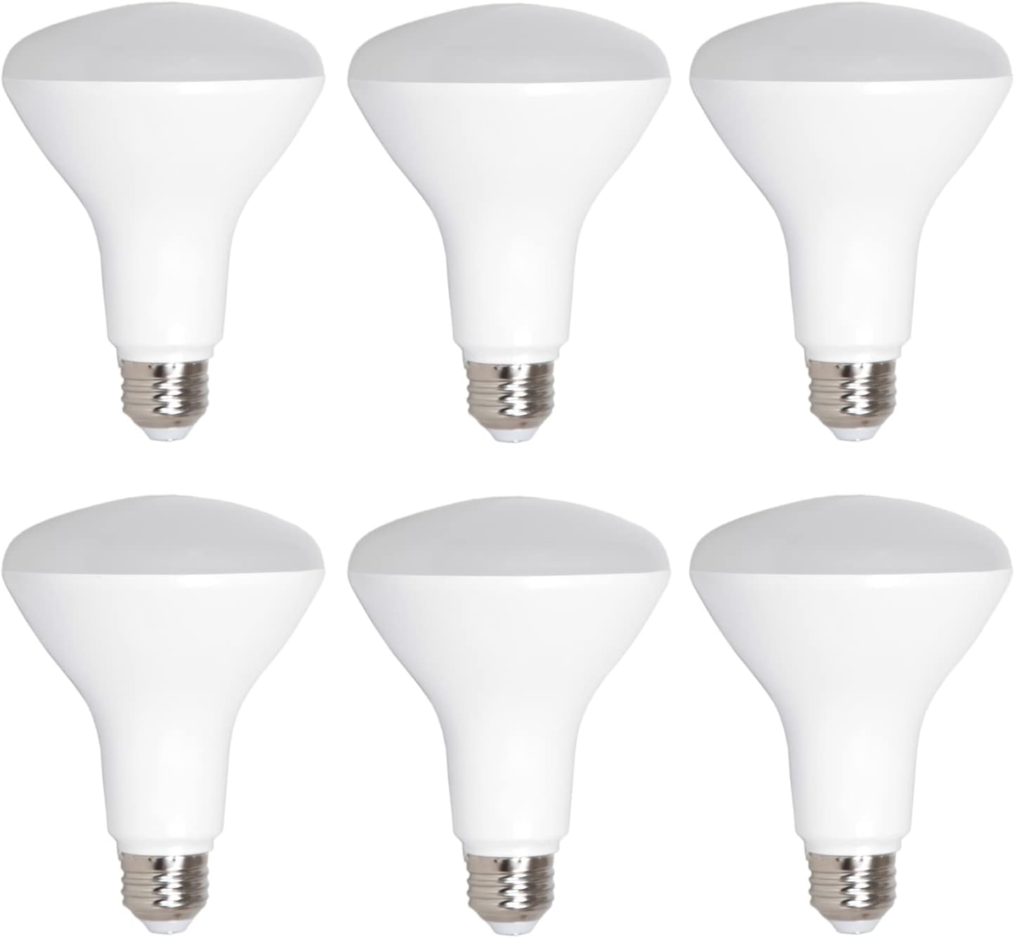 Maxxima LED BR30 65 Watt Equivalent Dimmable 8 Watt Light Bulb Warm White 720 Lumens Energy Star, 3000K (Pack of 6)
