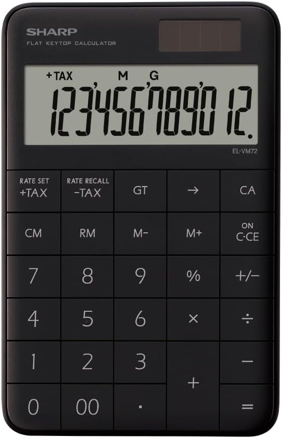 シャープ デザイン電卓 EL-VM72-