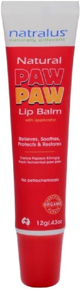 Natralus Australia Nourishing Paw Paw Lip Butter Carded, 10 g, Cocoa Butter