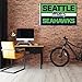 Rico Industries NFL Football Seattle Seahawks Bold 3' x 5' Banner Flag Single Sided - Indoor or Outdoor - Home Décor