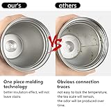 Travel Mugs,KETIEE 380ml Insulated Coffee Cup with Leakproof Lid,Reusable Double Walled Coffee Mug,Stainless Steel Thermal Cup for Hot Cold Drinks,Blue - Image 9