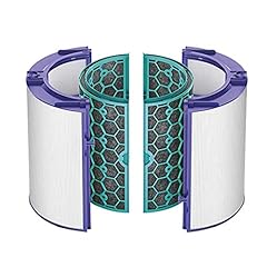 BLUELIRR Pure Cool Purifying Ventilatore HEPA Filtro e filtro ai carboni attivi, sistema di filtraggio a doppio strato a 360°, per Dyson DP04 HP04 TP04 HP05 Pure Cool Hepa filtre