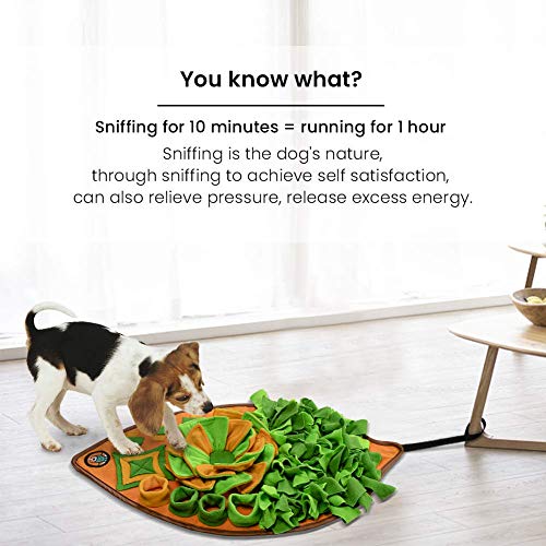 AWOOF Snuffle Mat for Dogs, Dog Nosework Feeding Mat, Pet Interactive Dog Puzzle Toys Encourages Natural Foraging Skills… - Image 6