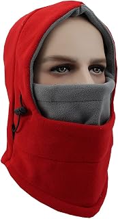 Z-DJJ Thick Fleece Balaclava Ski Mask, 2 Pack Windproof Fleece Hood Neck Warmer Snowboard Hat Helmet Winter Face Cover for Outdoors Snowboarding Motorcycle
