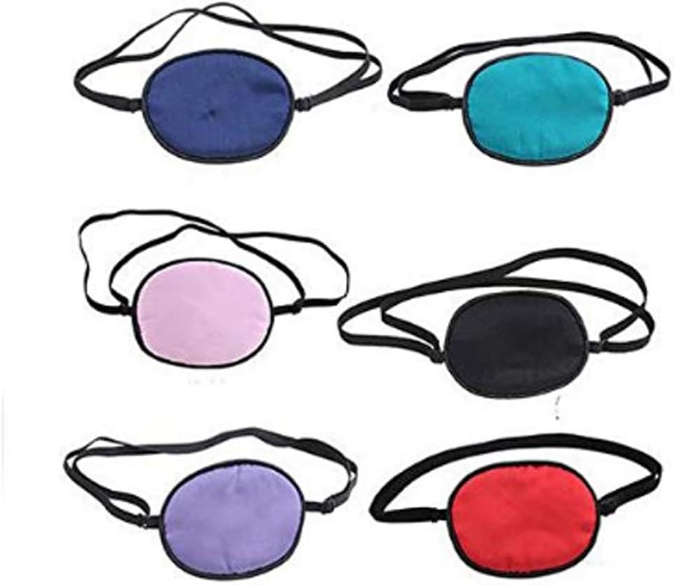 1PCS Unisex Soft Silk Elastic Eye Patch Lazy Eye Single Eye Cover Pads