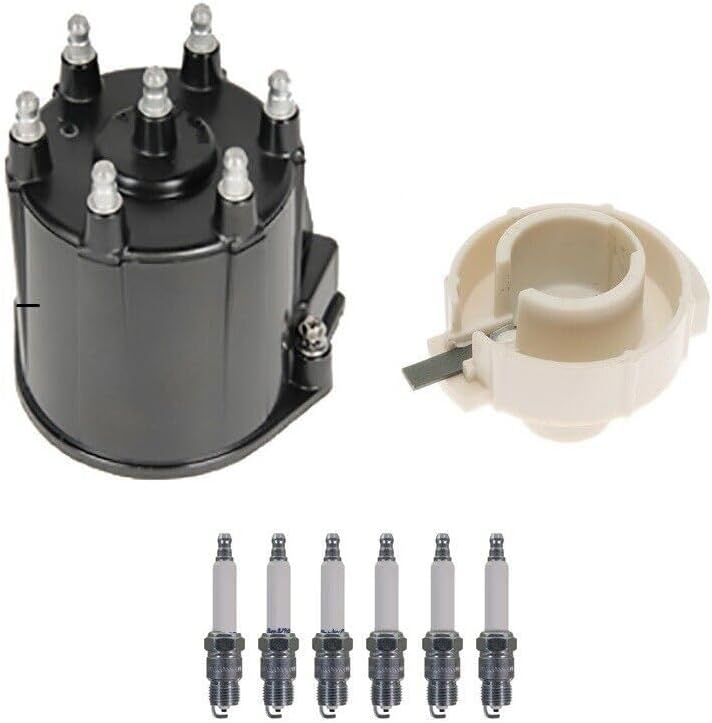 Replacement Distributor Rotor Cap and Spark Plugs Kit For GMC Sonoma 4.3L V6 1992-1993