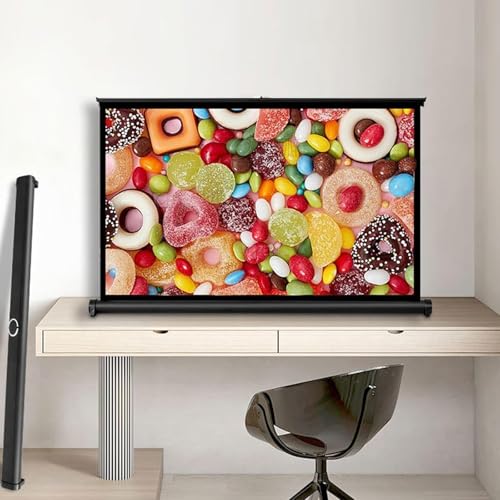 Pantalla de Proyección Escritorio Retráctil 50" 16:9 miniatura 1