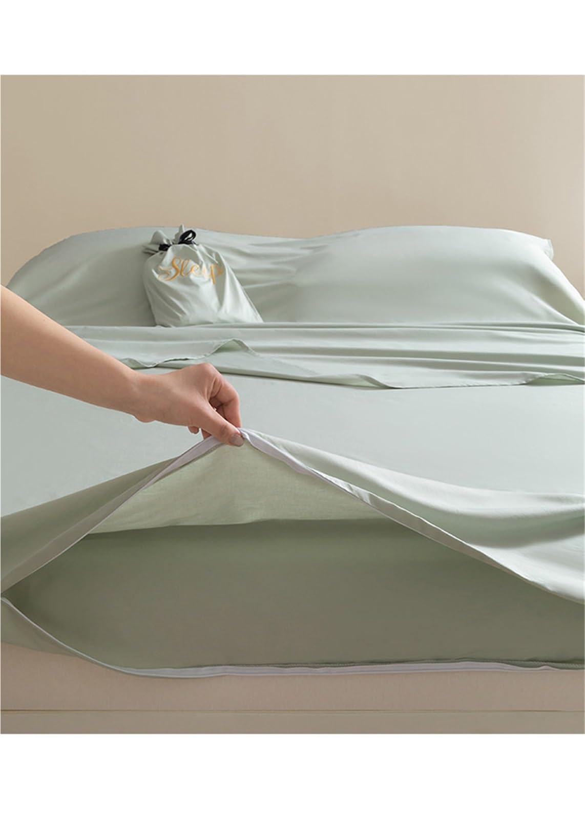 Drap de Sac de Couchage Simple Double Drap de Voyage Sac à Viande Couchage for Camping hôtels auberges Voyage Confortable